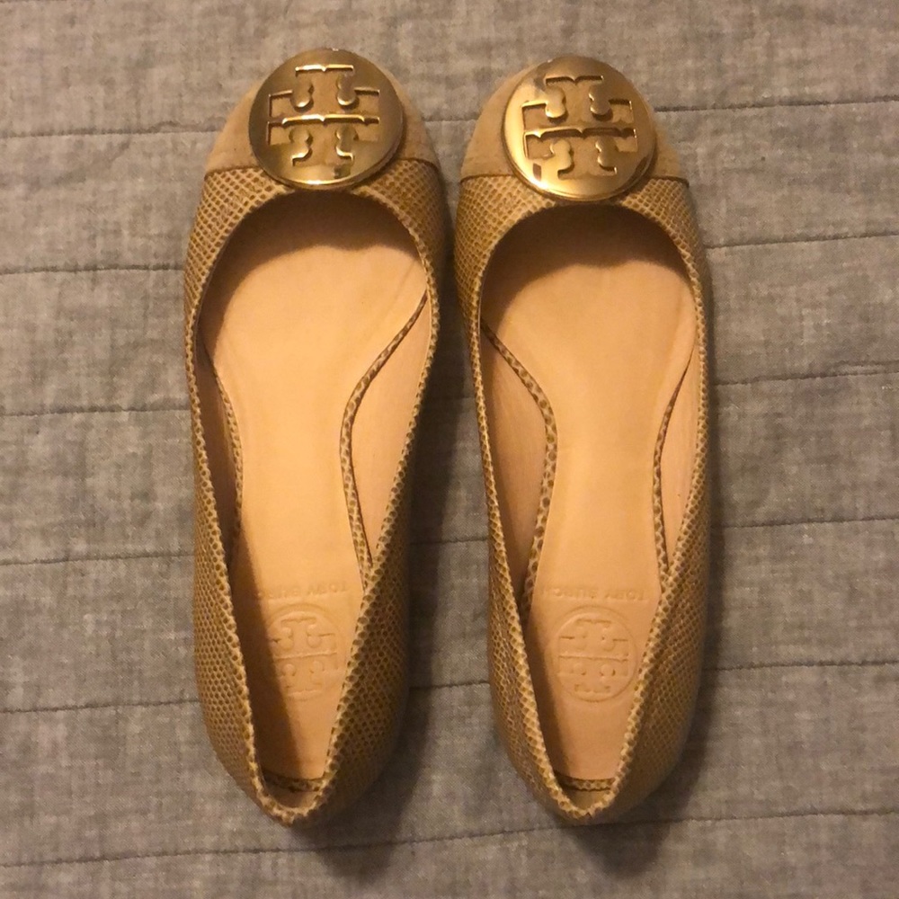 Tory Burch Logo Ballet Flats